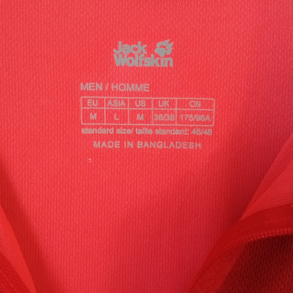 Jack Wolfskin Bold Red Half-Zip Top - Picture 2 of 5